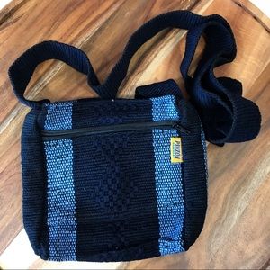 Pinzon Bag crossbody purse handwoven navy blue